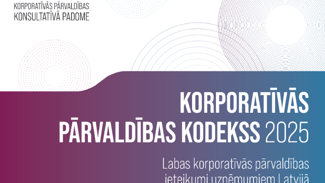 Aicinām kapitālsabiedrības iepazīties ar jauno Korporatīvās pārvaldības kodeksa redakciju